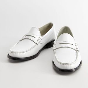 NWT Mango white loafers